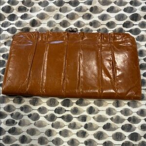 HOBO Brown Leather Clutch